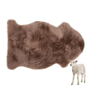 批发价格五颜六色的羊毛毛皮毛毯地毯和地毯制造豪华毛皮