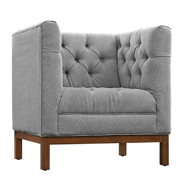 AC-158 Elegant Design Wooden Standard Back Armchair Sofa For Hotel Room