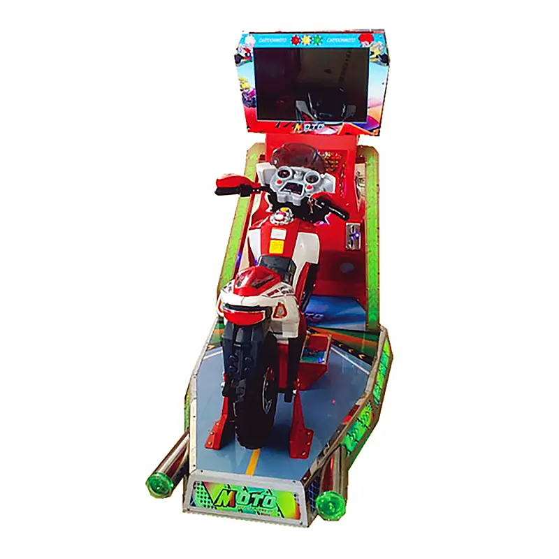 La moneta aziona la macchina del gioco Arcade dei bambini del capretto dei giri del Kiddie per il centro giochi | Macchina del videogioco del motore del TT dei bambini del parco di divertimenti
