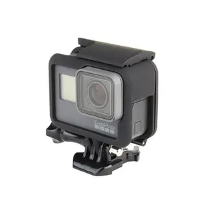 Takenoken Video kameralar standart kamera Go Pro aksesuarı çerçeve montaj koruyucu muhafaza Case kapak GoPro 7 6 5 siyah