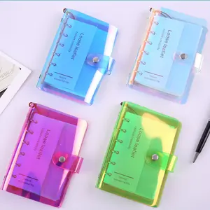 Laser PVC couverture planificateur de reliure à 6 anneaux carnet PVC recharge journal couleurs cahier EN PVC