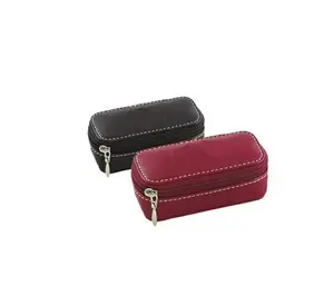 Boshiho Compact Mirror Lipstick Leather Case