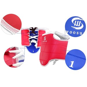 WOOSUNG <span class=keywords><strong>Taekwondo</strong></span> Equipment Protectores de protección de cinco juegos para <span class=keywords><strong>Taekwondo</strong></span> Head Shin Arm Chest Ingle <span class=keywords><strong>Guard</strong></span> - Product Image 4