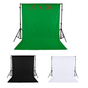 Fotografia Kit Photo Studio Luce schermo verde Mussola Sfondo Sfondo con Due ombrello di Luce Lampadine Del Basamento Set - Product Image 3