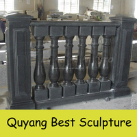 Sculpture en pierre de marbre pour poteau de balustrade, utilisée dans la construction