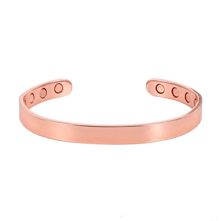 Fashion Wholesale Health Jewelry 12 magnets pure copper magnetic therapy bracelet