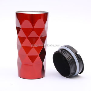 Commercio all'ingrosso 450ML a Forma di Diamante 304 Tazza In Acciaio Inox Coibentato Tumbler/boccetta di vuoto/thermos/tazza di caffè Con ABS Coperchio - Product Image 4