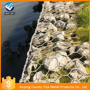 Alibaba proveedor de garantía de acero inoxidable valla de piedra de gaviones cesta con buena calidad