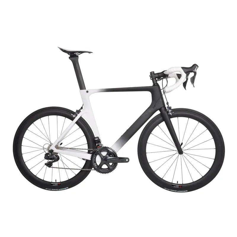 Dengfu Ultegra R8000 Aero Road การแข่งจักรยานคาร์บอนเฟรมจักรยานสมบูรณ์700C