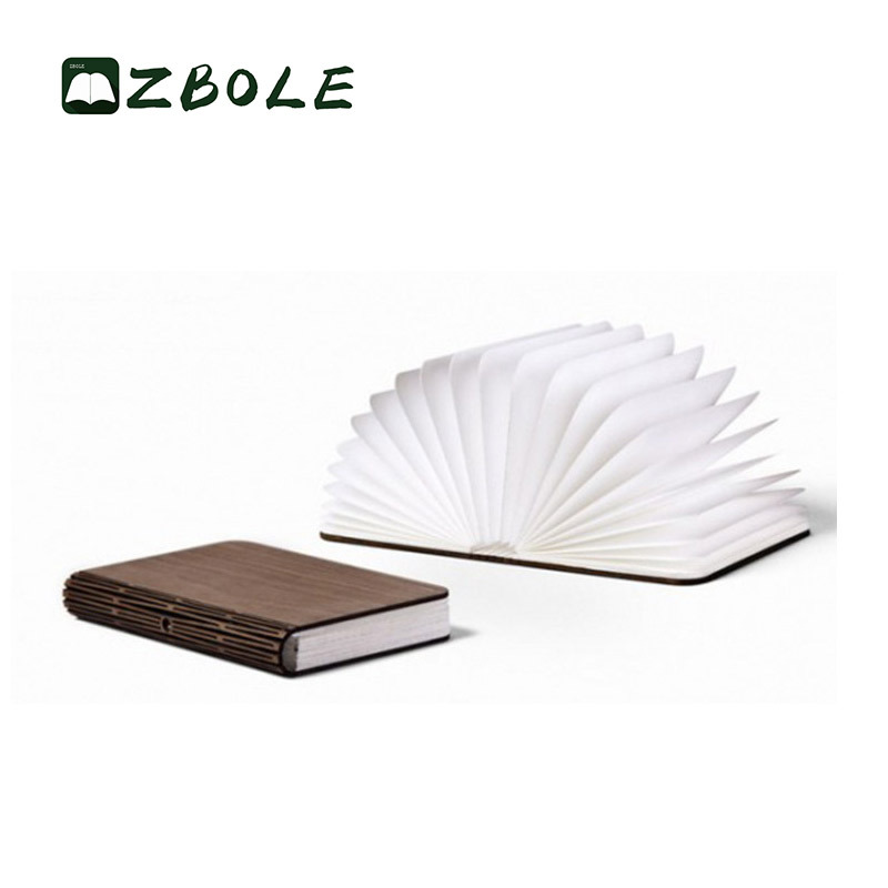 Rechargeable USB Pliant Led Lampes de Table Avec Tyvek Livre Forme