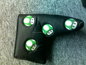 super <span class=keywords><strong>mario</strong></span> logo tête de putter de <span class=keywords><strong>golf</strong></span> en cuir - Product Image 1