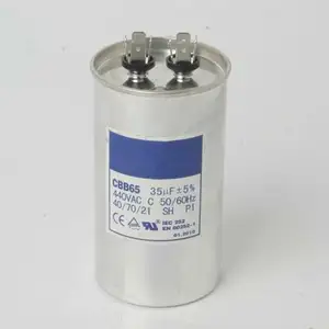 Condensador de película de polipropileno metalizado, para piezas de refrigerador, 2 unidades