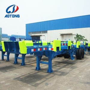 Port Digunakan <span class=keywords><strong>Trailer</strong></span> Sasis Kontainer 20FT 40FT 45FT Bom Gerobak Terminal - Product Image 5
