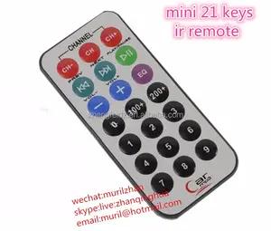 Mini 21 llaves del coche mp3 control remoto impermeable 12 Llaves ir remoto con columnas 3 y 4 filas