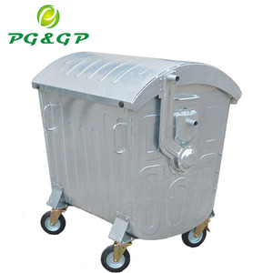 <span class=keywords><strong>1100L</strong></span> nhúng nóng mạ điện tái chế bin rác bin chất thải container - Product Image 4