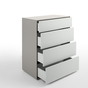 <span class=keywords><strong>Cajonera</strong></span> MDF barato alto brillo blanco <span class=keywords><strong>4</strong></span> <span class=keywords><strong>cajones</strong></span> muebles de madera muebles de sala de estar moderno gabinete de madera de China 3 años - Product Image 3