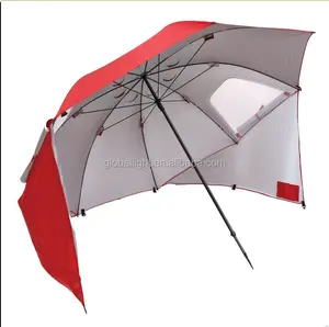 8 '宽便携太阳天气红色小屋海滩野营伞