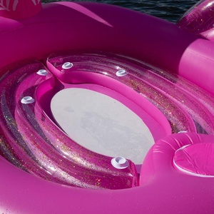 Flamingo Sun <span class=keywords><strong>Pleasure</strong></span> Grand îlot flottant gonflable pour 6 personnes, pour les fêtes et les loisirs aquatiques - Product Image 6