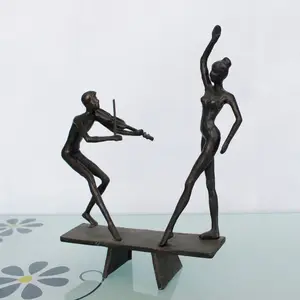 The Music and Dance small bronze sculptures for home decoration 10025-c
