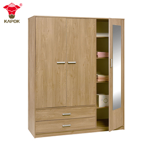 Panneau de trois <span class=keywords><strong>portes</strong></span> en bois, acier ou fer, personnalisé, porte coulissante en contreplaqué, placard, <span class=keywords><strong>armoire</strong></span> - Product Image 4