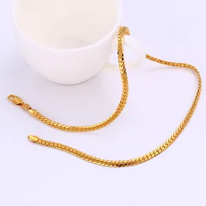 41852 Xuping Fashionjewels Gold Filled Flat Snake Necklace Chain