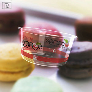 R-PLA 8oz 12oz 17oz 20oz 24 oz clair alimentaire salade fruits jetable récipient en verre en plastique bols avec couvercles - Product Image 1