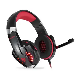 Kotion cada G9000 stereo gaming headset fone de ouvido 3.5mm com microfone cancelamento de ruído do DIODO EMISSOR de Luz