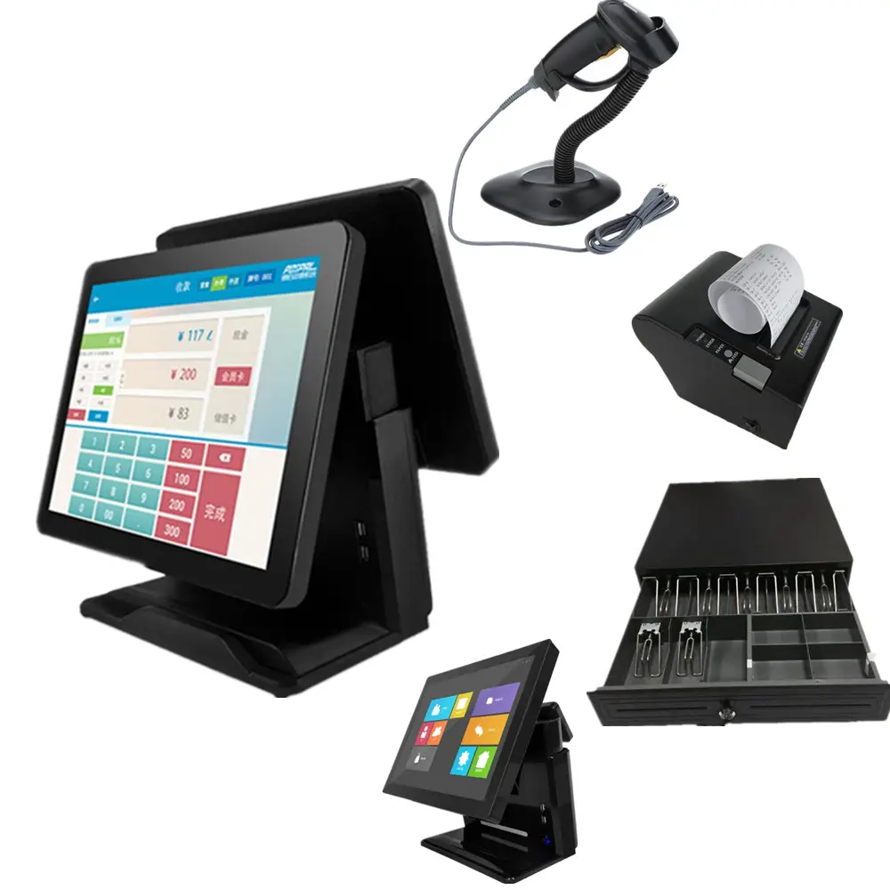 Hersteller Lieferant 15 "weiße Farbe tpv Touchscreen pos System