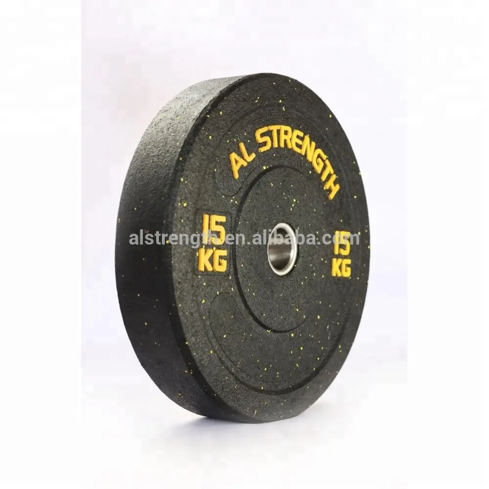 2014 Hot Sale! Rubber Bumper Plates with Color Logo and Spots for Weightlifting