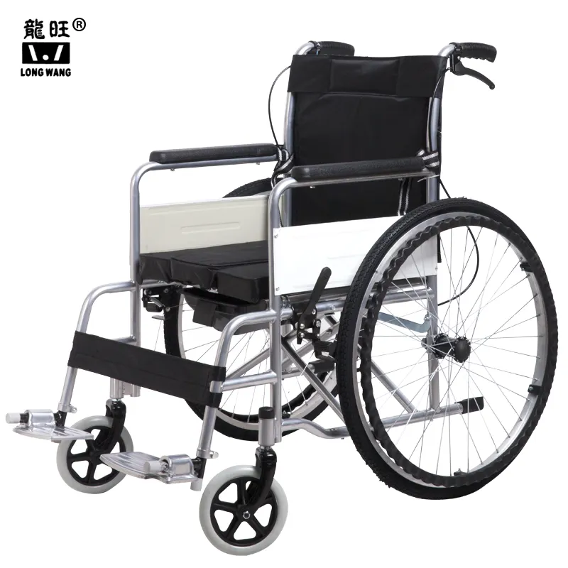 Gezondheid Producten Standaard Basic Rolstoel, Ziekenhuis Commode Rolstoel Voor Gehandicapten Fauteuil Roulant Algerije Populaire