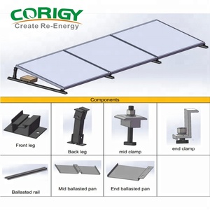 De aluminio de techo plano ángulo ajustable de montaje <span class=keywords><strong>solar</strong></span> Sistema <span class=keywords><strong>solar</strong></span> lastre tipo de soportes de montaje - Product Image 5