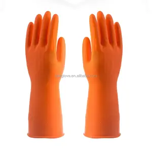 Multifunctionele Herbruikbare Huishoudelijke Handschoenen Schoonmaak Gebruiksvoorwerpen Latex Rubber Dunne Winter Handschoenen Poeder Gratis Handschoenen 30 Cm 30 Dagen