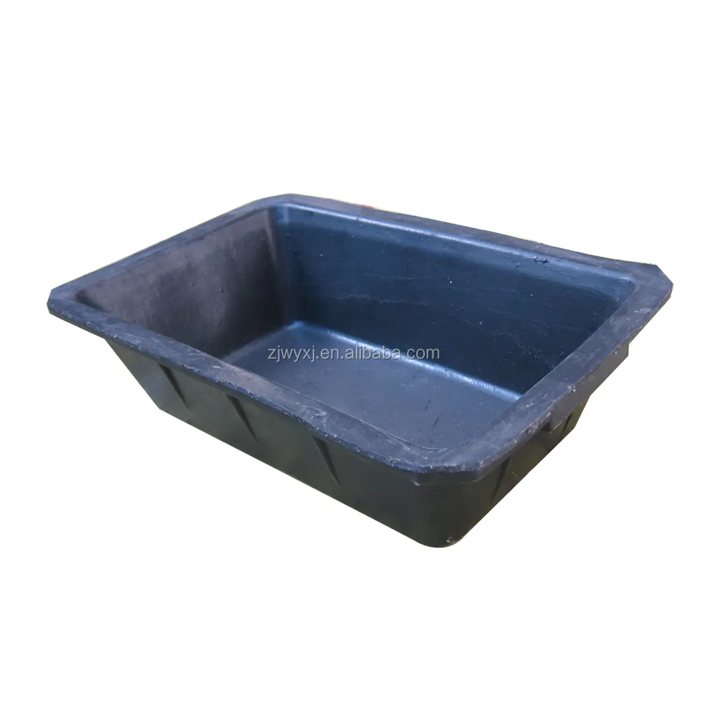 40L recycled Tyre square rubber bucket Feed trough tub