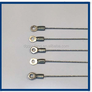 7*7 7*19 inoxidable Utilizado/terminal de <span class=keywords><strong>cable</strong></span> de <span class=keywords><strong>acero</strong></span> galvanizado con <span class=keywords><strong>ojal</strong></span> - Product Image 2