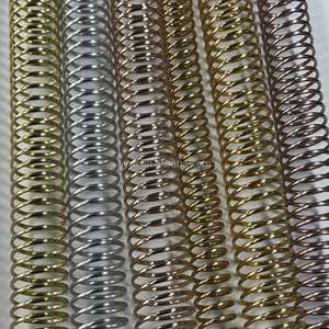 Anneau en spirale doré, spirale métallique dorée rose pour <span class=keywords><strong>reliure</strong></span> de livre, bobine en aluminium - Product Image 1