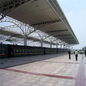 Оцинкованная конструкция арки, стальная ферма для железнодорожной станции