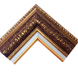 Cornice per foto con cornice in stile barocco di lusso con cornice in stile francese antico polistirolo oro cornice per specchio - Product Image 3
