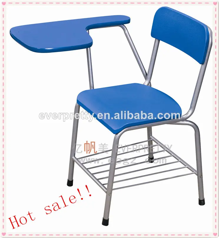 Garantie à long train/chaise de bureau avec tablette écritoire, chaise en bois croquis de alibaba