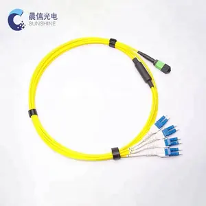 High Density Fiber Optic OM3 12 core MPO Patch cord 24 core MTP Cable Connector application for data center