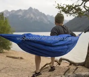 WOQI Outdoor Light weight hammock compannion Hiking Camping 3 Season Sleeping Bag with hammock