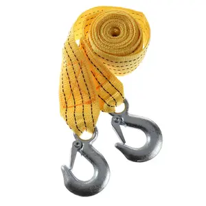 Heavy Duty Vehicle Emergency Towing Rope With Hooks