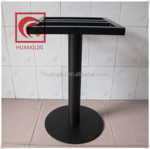Acier circulaire châssis <span class=keywords><strong>de</strong></span> <span class=keywords><strong>la</strong></span> <span class=keywords><strong>laque</strong></span> qui cuisent jambe, Pieds <span class=keywords><strong>de</strong></span> tables noires - Product Image 1