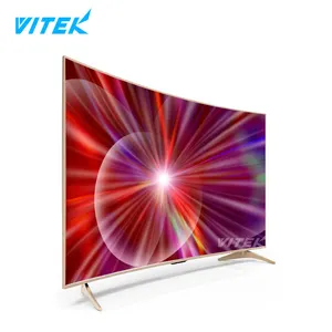 2018 Hot Selling 65 inch 4K Smart Curved LED TV, 65 inch Television Curved Screen TV, VITEK Good Quality TV led 4k Curve