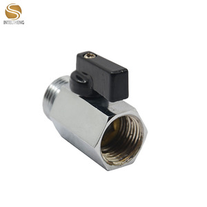 Mini robinet à bille en laiton, <span class=keywords><strong>1</strong></span>/<span class=keywords><strong>4</strong></span> pouces à <span class=keywords><strong>4</strong></span> pouces, filetage <span class=keywords><strong>femelle</strong></span> et masculin, bon marché - Product Image 2
