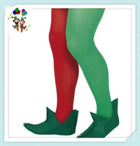 Robe <span class=keywords><strong>fantaisie</strong></span> de fête elfe <span class=keywords><strong>pour</strong></span> femme, <span class=keywords><strong>collant</strong></span> rouge et vert, pas cher, HPC-1887 - Product Image 3