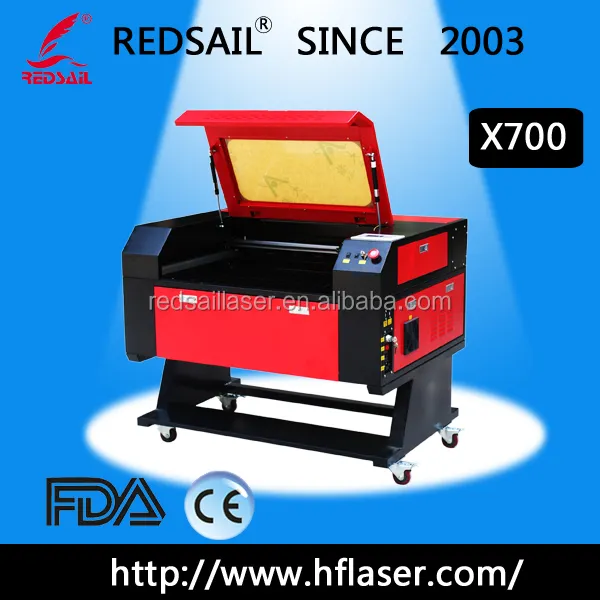 Súper ventas populares 50 W / 60 W Redsail grabador láser X700 con punto rojo función