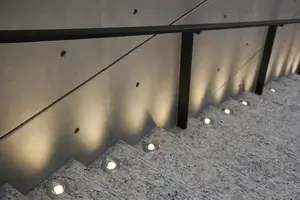 Branco quente Ao Ar Livre Escadas Path Jardim LEVOU Convés Inground Recesso Luzes Definir