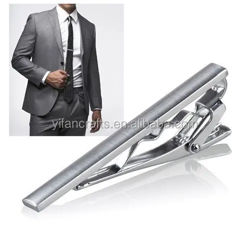 MenのTie Clip Formal Stainless Steel Slim Classic Smooth Tie Clip Clasp Bar Pin