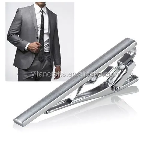 Mannen Stropdas Clip Formele Rvs Slanke Klassieke Gladde Tie Clip Sluiting Bar Pin