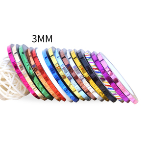 Rouleaux de paillettes métalliques pour ongles, étiquettes, en 3d, mates, pour Art de manucure et de pédicure, onglerie, manucure, épaisseur 2mm - Product Image 2